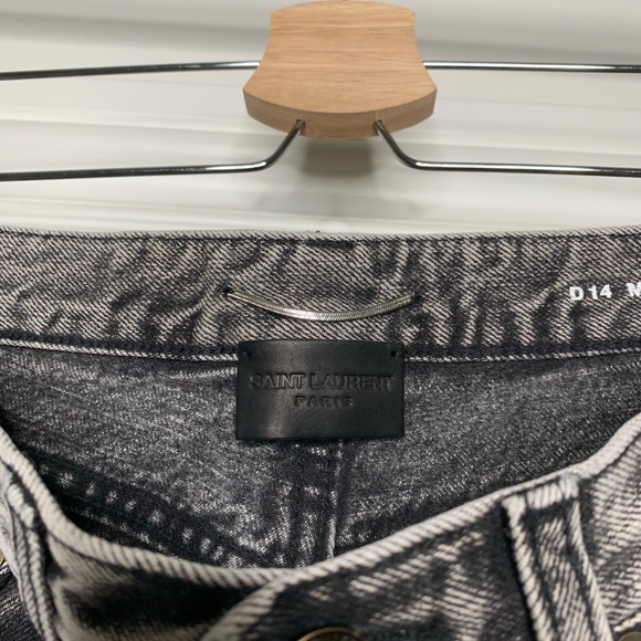 Saint Laurent Gray Denim Pants - Picture 5 of 8